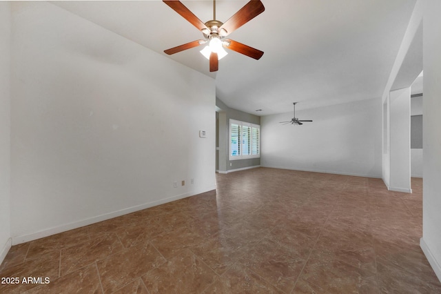 unfurnished room featuring ceiling fan