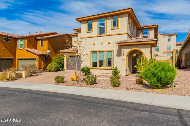 view of front of house featuring a garage