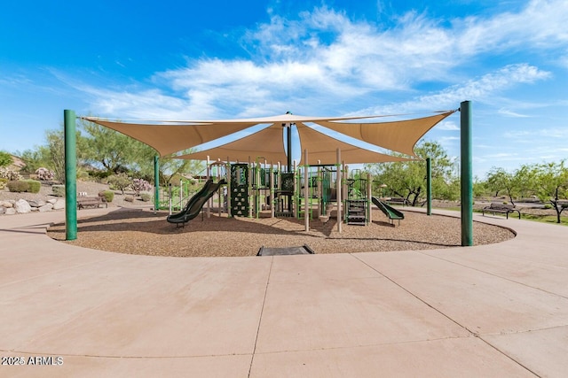 view of jungle gym