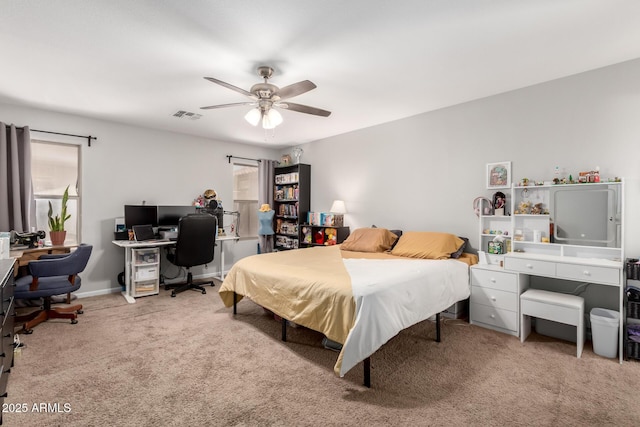 3438 S Bowman Rd, Apache Junction, AZ 85119 - bedroom featuring carpet floors, an office area, and multiple windows