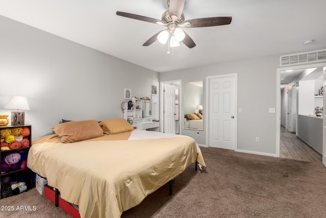 3438 S Bowman Rd, Apache Junction, AZ 85119 - bedroom featuring carpet flooring and a ceiling fan