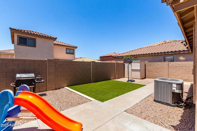 3438 S Bowman Rd, Apache Junction, AZ 85119 - fenced backyard with a playground