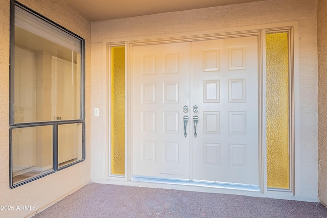 view of exterior entry