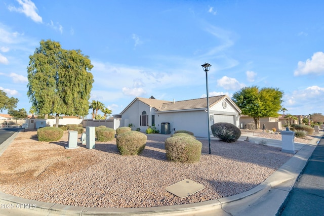 ranch-style house with a garage