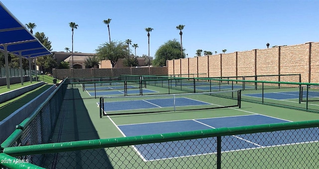 view of tennis court