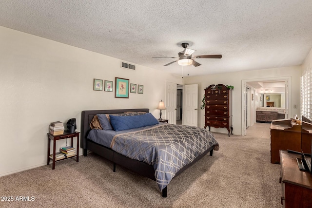 4601 E Sunnyside Ln, Phoenix, AZ 85032 - bedroom with carpet flooring, a textured ceiling, and ceiling fan