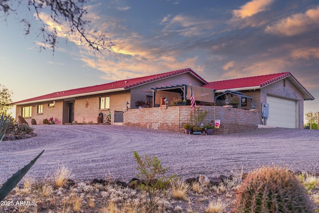 ranch-style house with a garage