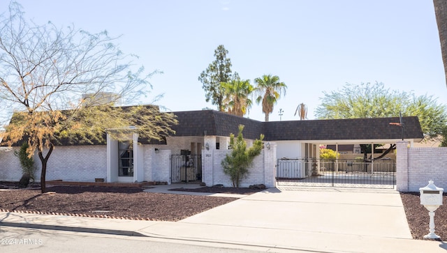 view of ranch-style home