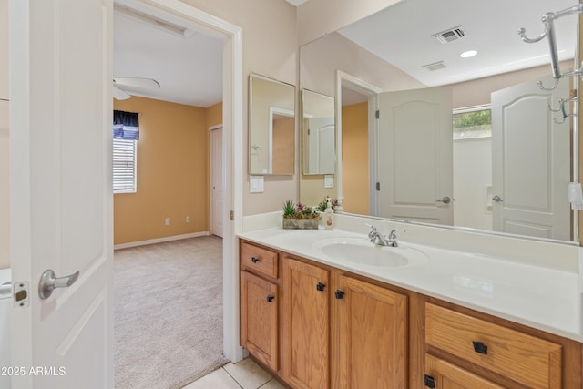 4202 N 21st St Unit 1, Phoenix, AZ 85016 - bathroom with vanity and baseboards