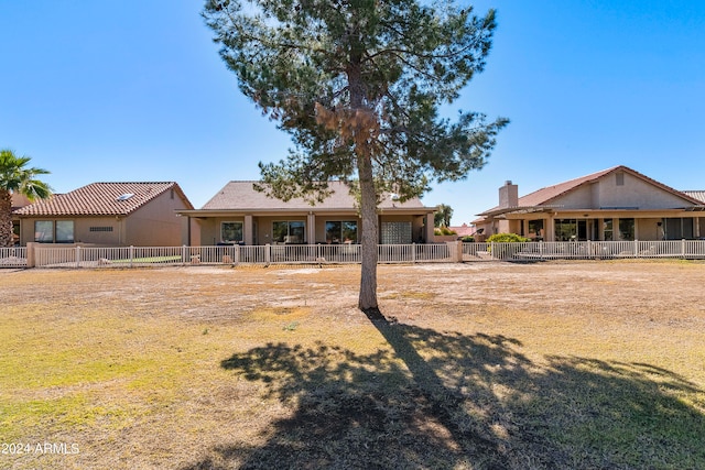 view of back of property