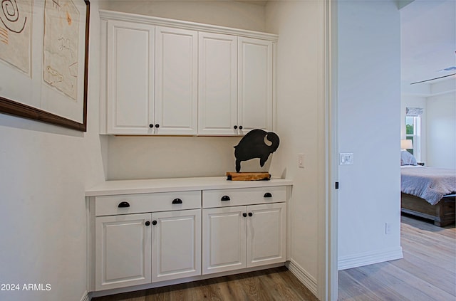 interior space featuring dark wood-type flooring