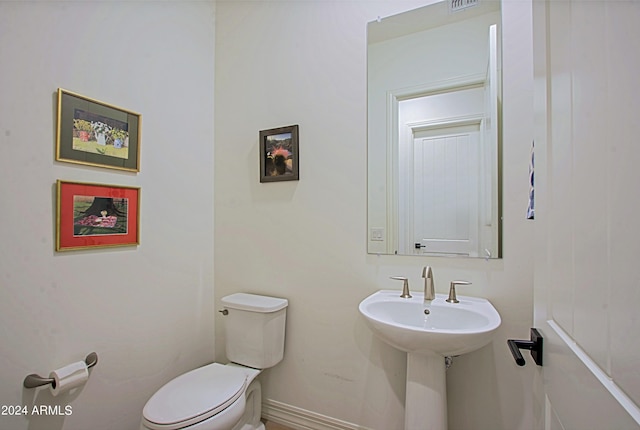 bathroom with toilet