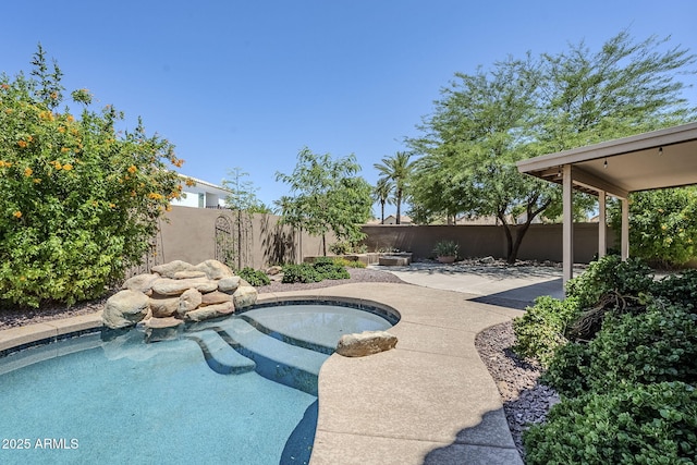 1311 N Congress Dr, Chandler, AZ 85226 - view of pool with a fenced backyard and a patio
