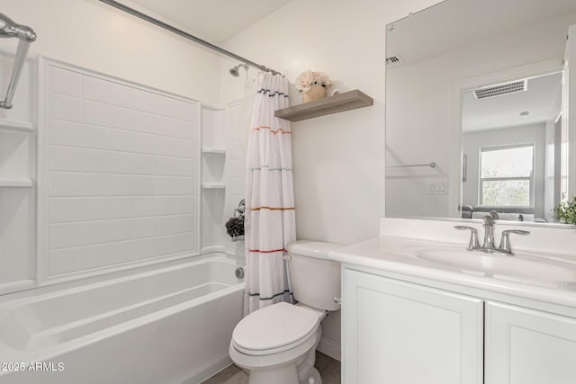 2540 N Stone Hill Rd, Buckeye, AZ 85396 - full bath featuring vanity, shower / bath combo, toilet, and visible vents