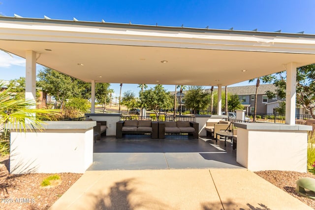 2540 N Stone Hill Rd, Buckeye, AZ 85396 - view of patio / terrace featuring fence and an outdoor hangout area