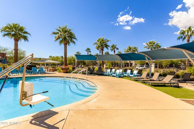 2540 N Stone Hill Rd, Buckeye, AZ 85396 - community pool featuring a patio area