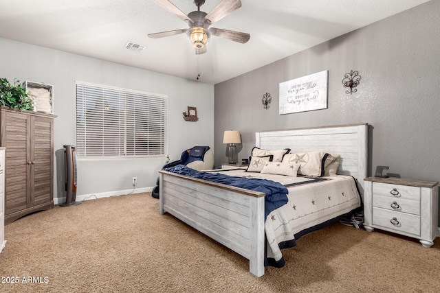 2910 S Olivewood, Mesa, AZ 85212 - carpeted bedroom with ceiling fan and baseboards
