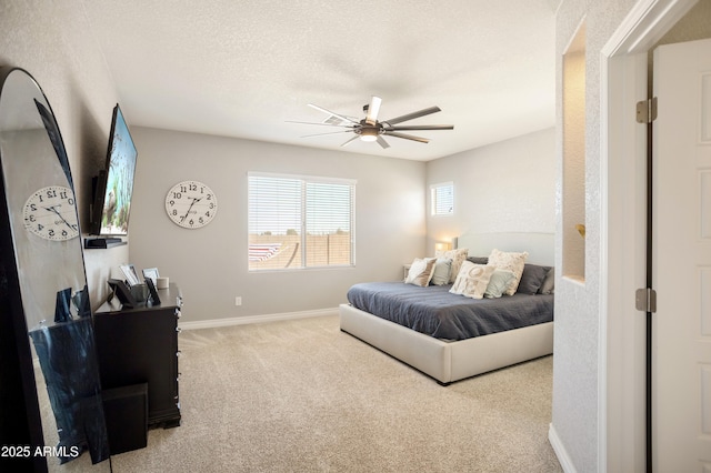 3523 W Rhapsody Dr, Sierra Vista, AZ 85650 - carpeted bedroom featuring baseboards and a ceiling fan