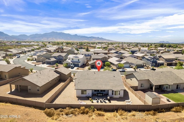 3523 W Rhapsody Dr, Sierra Vista, AZ 85650 - aerial view with a residential view and a mountain view