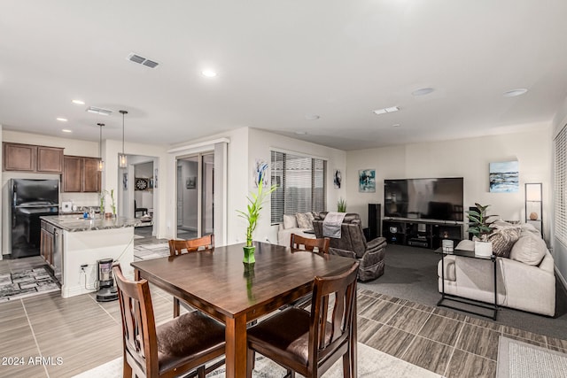 view of dining area