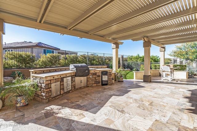 view of patio / terrace featuring area for grilling