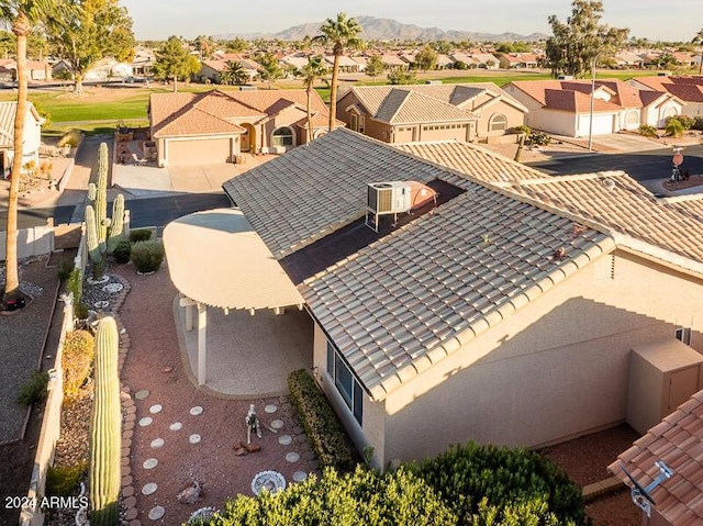 aerial view featuring a residential view