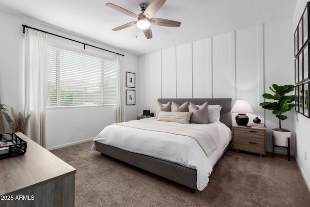 9418 W Minnezona Ave, Phoenix, AZ 85037 - carpeted bedroom with baseboards and a ceiling fan