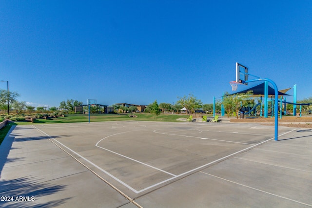 view of sport court