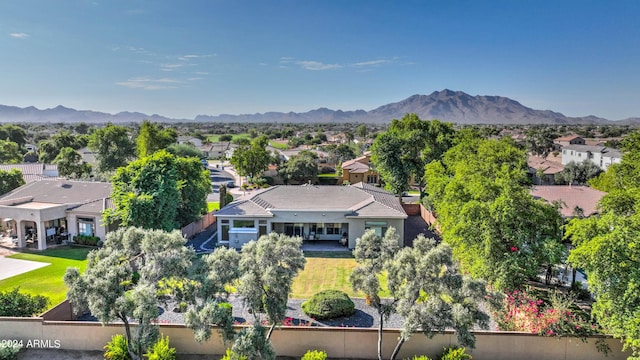 4276 E Meadowview Dr, Gilbert, AZ 85298 - drone / aerial view featuring a mountain view and a residential view