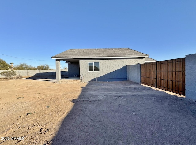 view of rear view of property