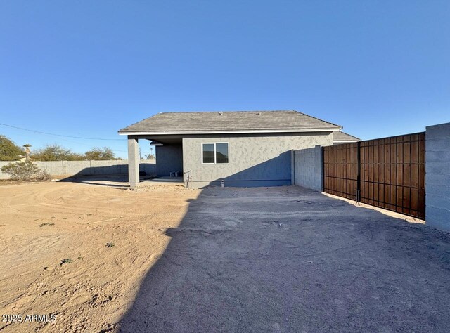 view of back of property