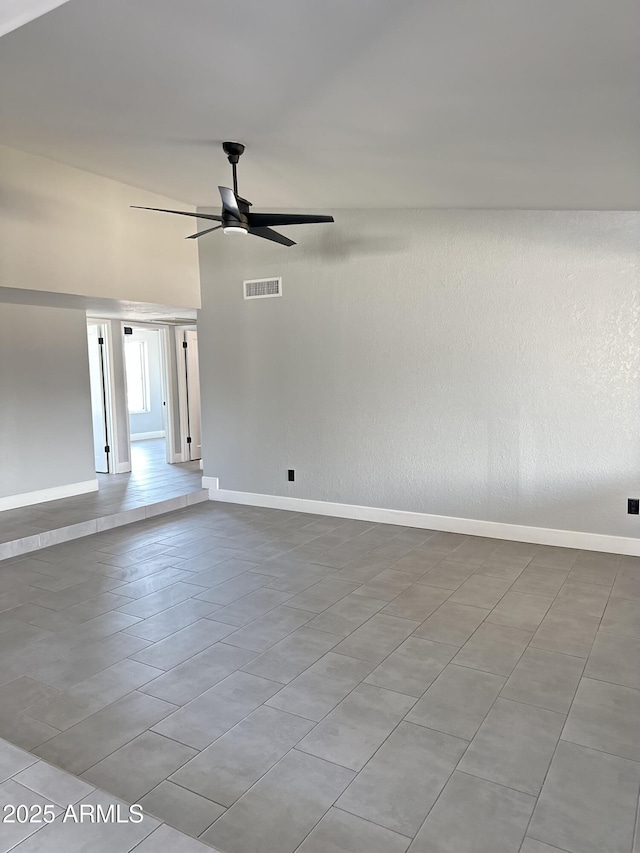 5924 W Tierra Buena Ln, Glendale, AZ 85306 - spare room with baseboards, ceiling fan, and tile patterned flooring