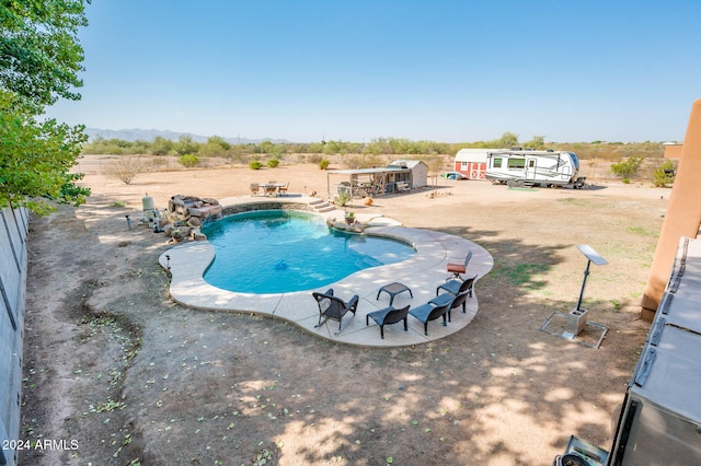 view of pool with a patio