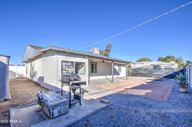 rear view of house with a patio area