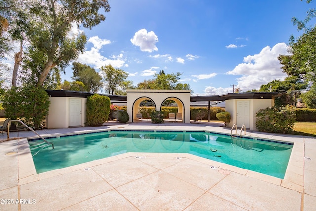 pool featuring a patio