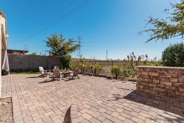 view of patio / terrace with a fenced backyard