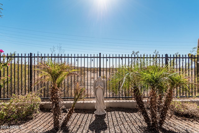 exterior space featuring fence