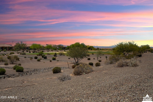 view of nature at dusk
