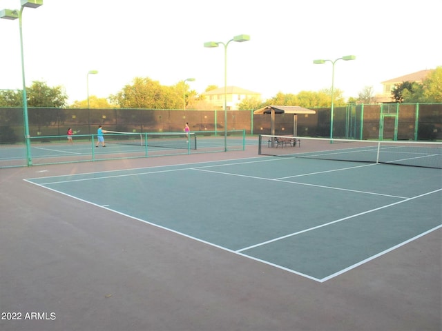 view of tennis court