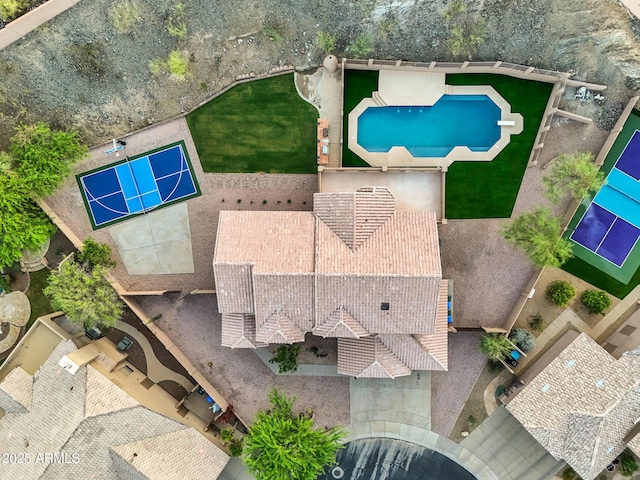 drone / aerial view