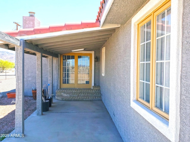 69762 Old Bell Rd, Salome, AZ 85348 - doorway to property with stucco siding