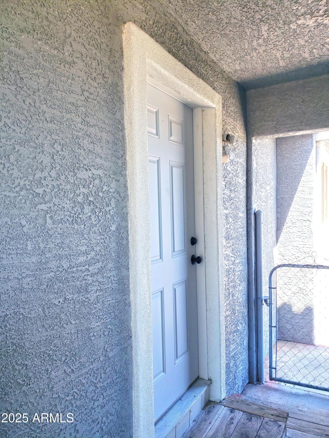 69762 Old Bell Rd, Salome, AZ 85348 - property entrance with stucco siding