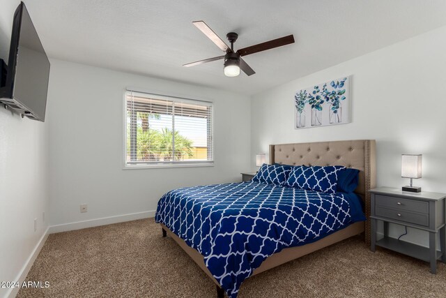 2041 E Harvard Dr, Tempe, AZ 85283 - bedroom featuring carpet flooring and ceiling fan
