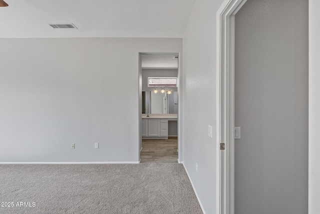 interior space with carpet flooring