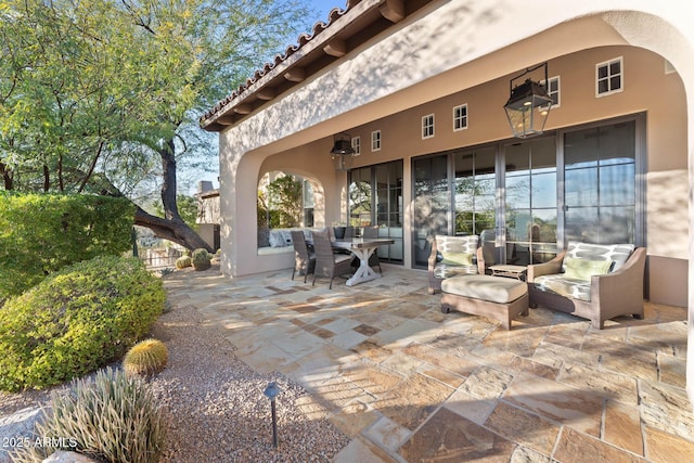 view of patio / terrace featuring outdoor dining area