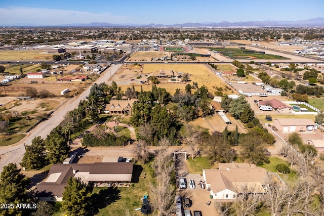 25509 S Lime Dr, Queen Creek, AZ 85142 - bird's eye view featuring a mountain view and a residential view