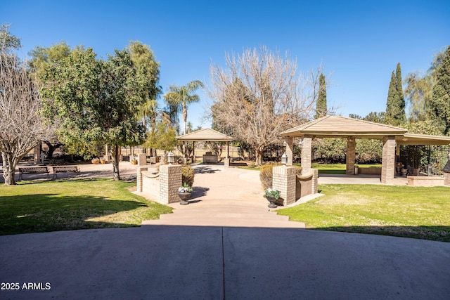 25509 S Lime Dr, Queen Creek, AZ 85142 - surrounding community with a gazebo and a yard