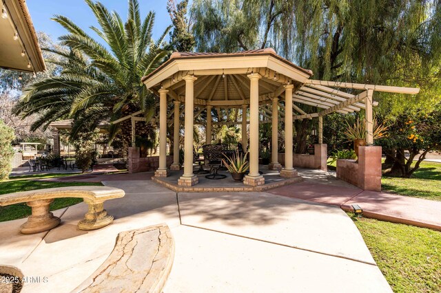 25509 S Lime Dr, Queen Creek, AZ 85142 - view of home's community with a patio area and a gazebo