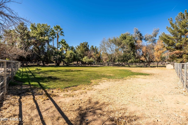 25509 S Lime Dr, Queen Creek, AZ 85142 - view of yard with fence and a rural view