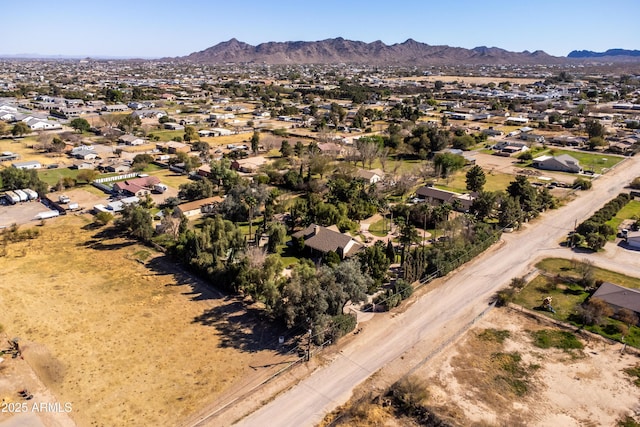 25509 S Lime Dr, Queen Creek, AZ 85142 - drone / aerial view featuring a mountain view